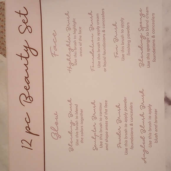 12pc Brush Set Eyes Glow Face - Picture 3 of 4